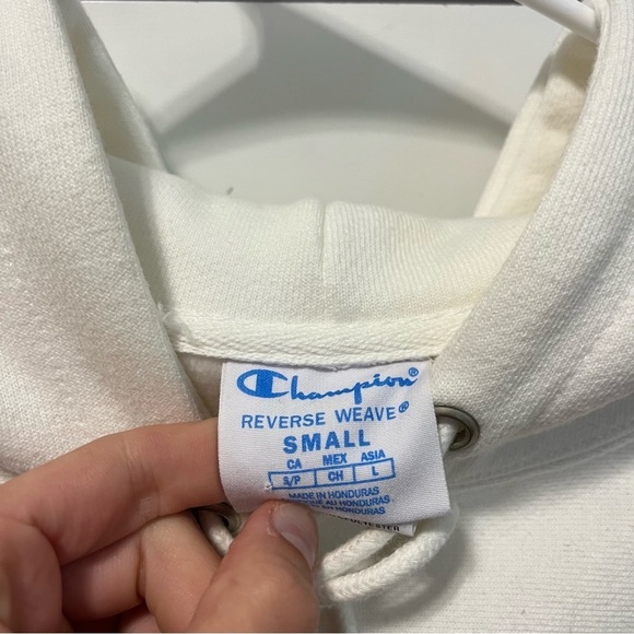 Champion Reverse Weave Crop Hoodie Sweatshirt NWOT - Picture 4 of 5